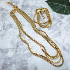 Vintage Monet necklace and bracelet